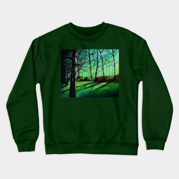 Slenderman forest Crewneck Sweatshirt by Bertoni_Lee